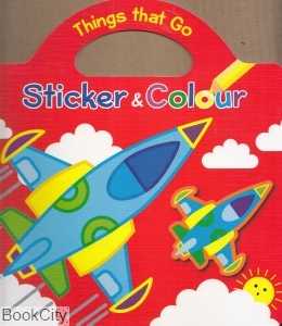 Things That Go Sticker & Colour Red Planes and Boats