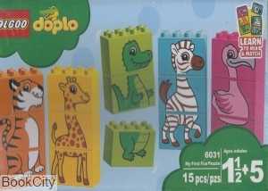 ساختنی پازل حیوانات doplo 6031 15pcs