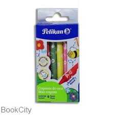 پاستل روغنی 6 رنگ Pelikan 204047 Wax Crayins - 0