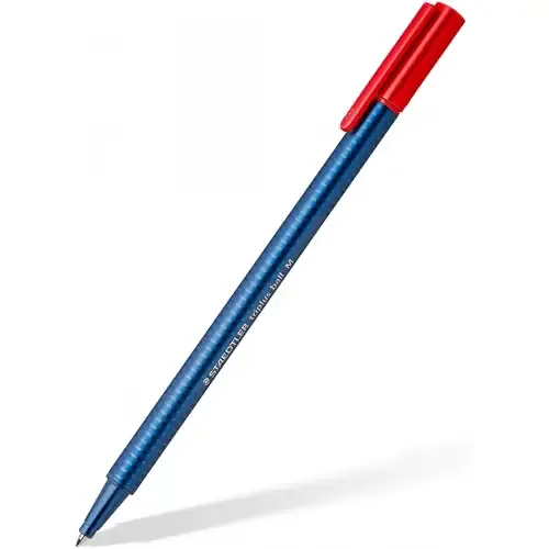 خودکار 3 گوش قرمز STAEDTLER 437 M-2 triplus ball M - 0