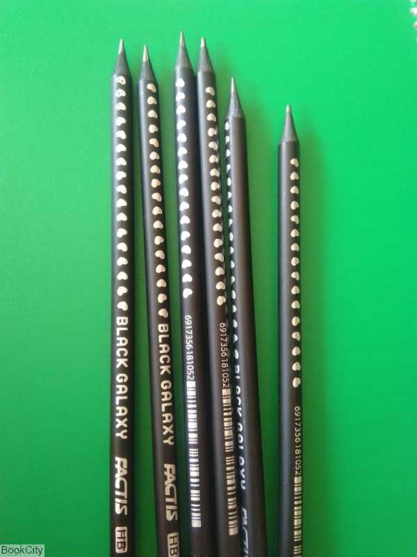 مداد مشکی پاک‌کن‌دار FACTIS Black Galaxy