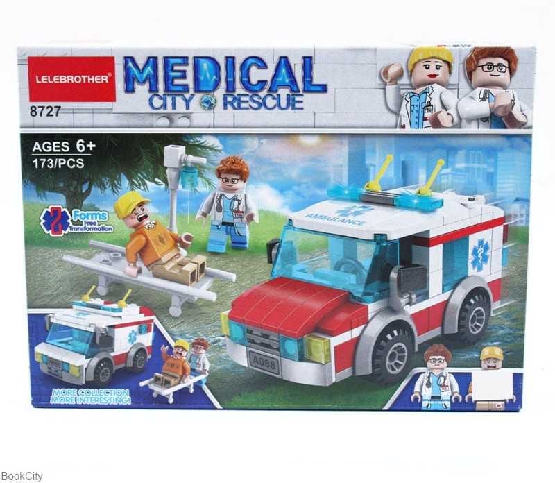 ساختنی آمبولانس Medical City Rescue 173pcs 8727