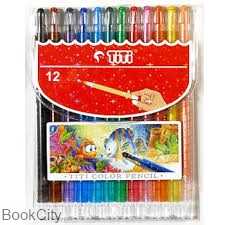 پاستل روغنی 12 رنگ پیچی TiTi Twist Crayons TICP12T - 0