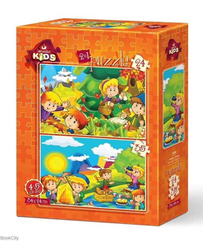 Puzzle Kids Autumn Spring 2IN1 5569 24-35pcs