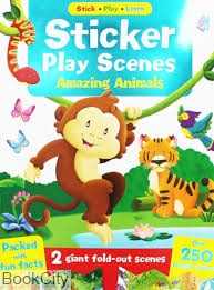 Sticker Play Scenes Amazing Animals