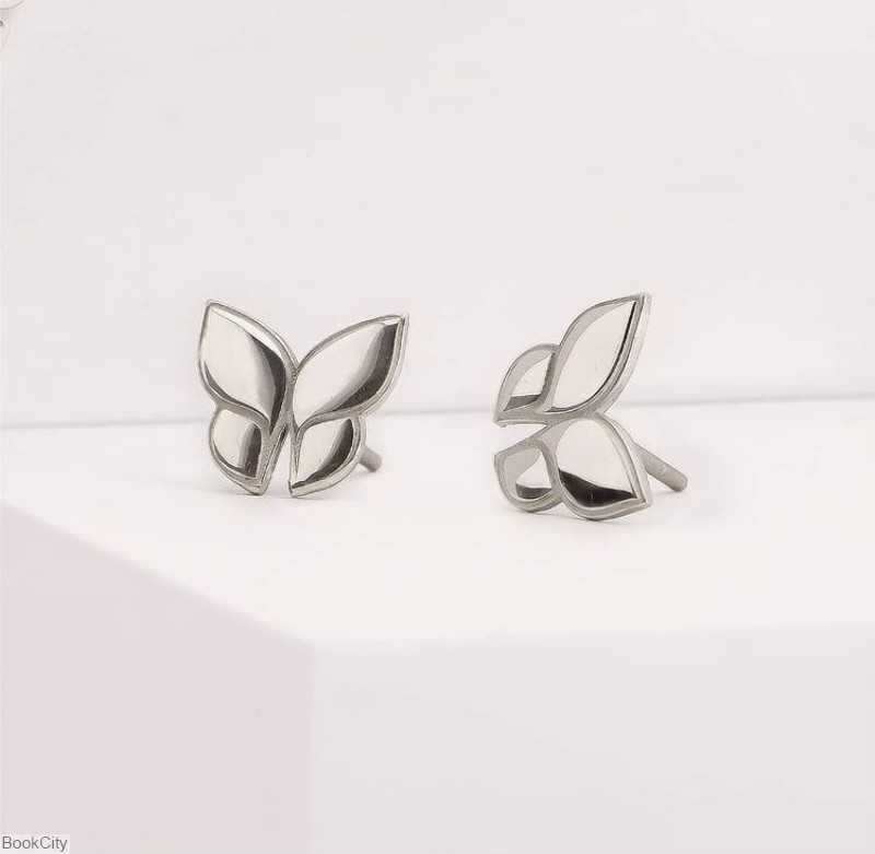 گوشواره نقره Moon Stone SE339
