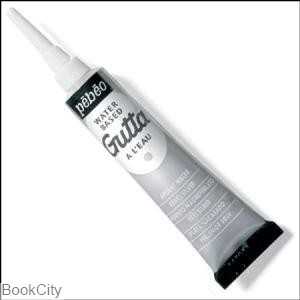 دورگیر پارچه نقره‌ای پایه آب Pebeo 147011 Gutta 20ml