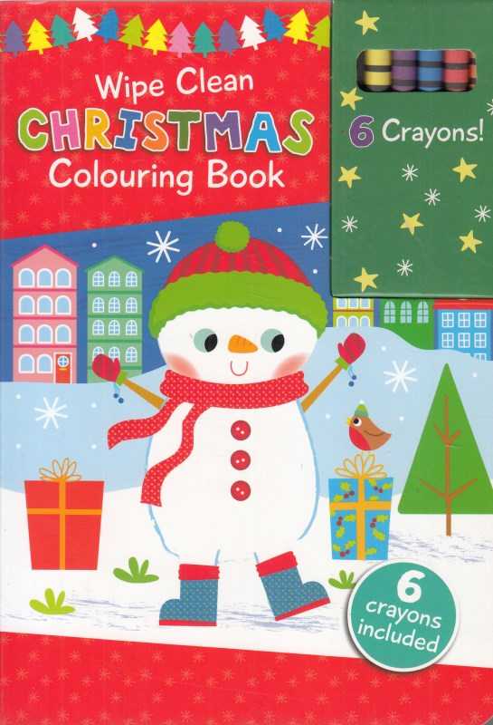 Wipe Clean Christmas Colouring Book