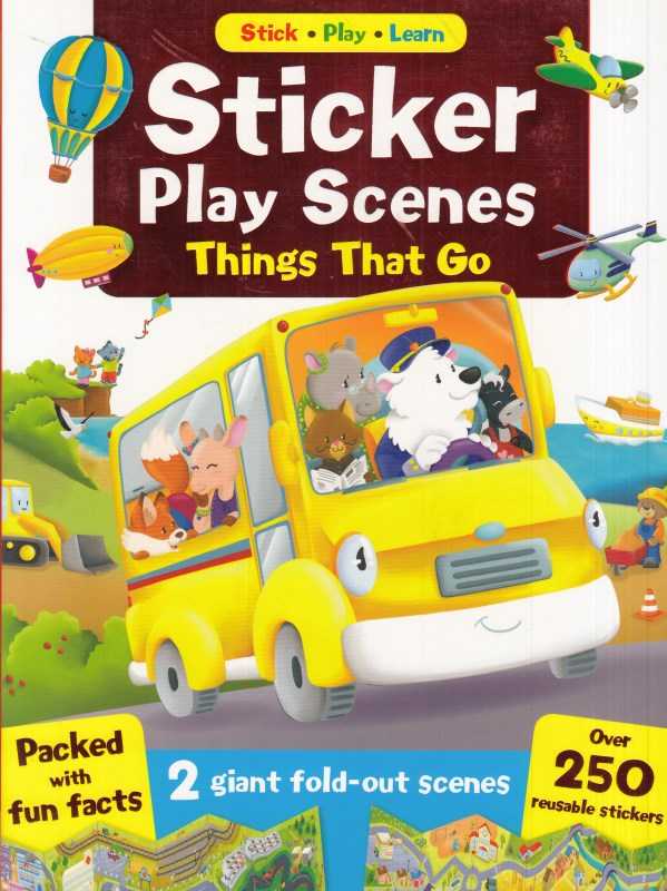 Sticker Play Scenes Things that Go