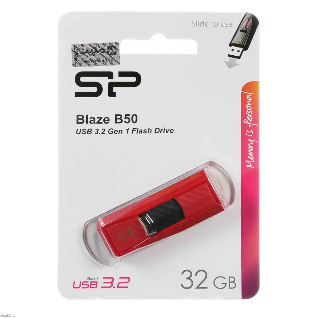 فلش مموری SP Flash Drive USB3.2 32GB Blaze B50