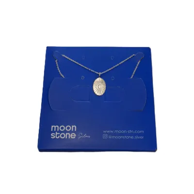 گردنبند نقره Moon Stone SN347