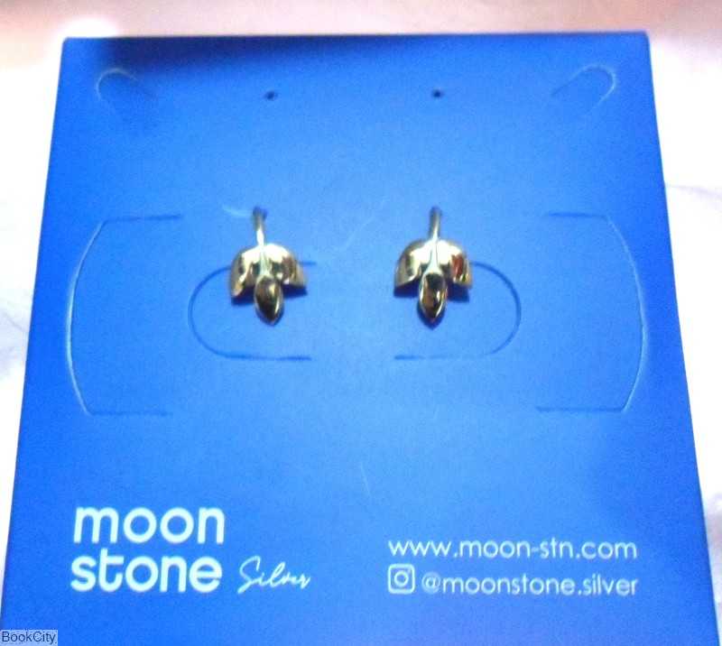 گوشواره نقره Moon Stone SE274