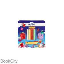 خمیر 6 رنگ با ابزار Artline 800BL-6-2