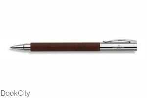 روان‌نویس چوب گلابی قهوه‌ای روشن و استیل دیزاین امبیشن ‌FABER CASTEL 148111