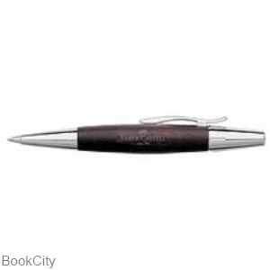 خودکار چوب گلابی قهوه‌ای تیره و استیل دیزاین ایموشن ‌FABER CASTEL 148381