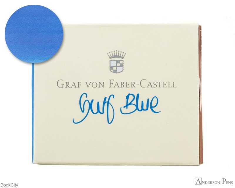 جوهر فشنگی آبی 6 عددی FABER CASTELL 141118 Gulf Blue - 0