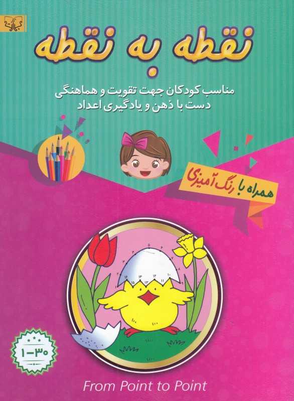 نقطه به نقطه مبتدی 1 تا 30 (با رنگ‌آمیزی)