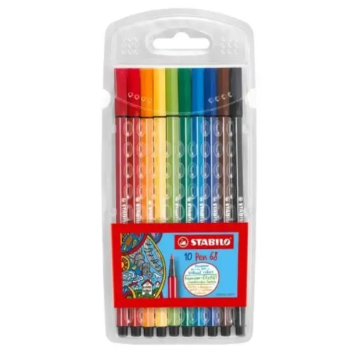 ماژیک 10 رنگ STABILO 6810PL Pen 68 - 0