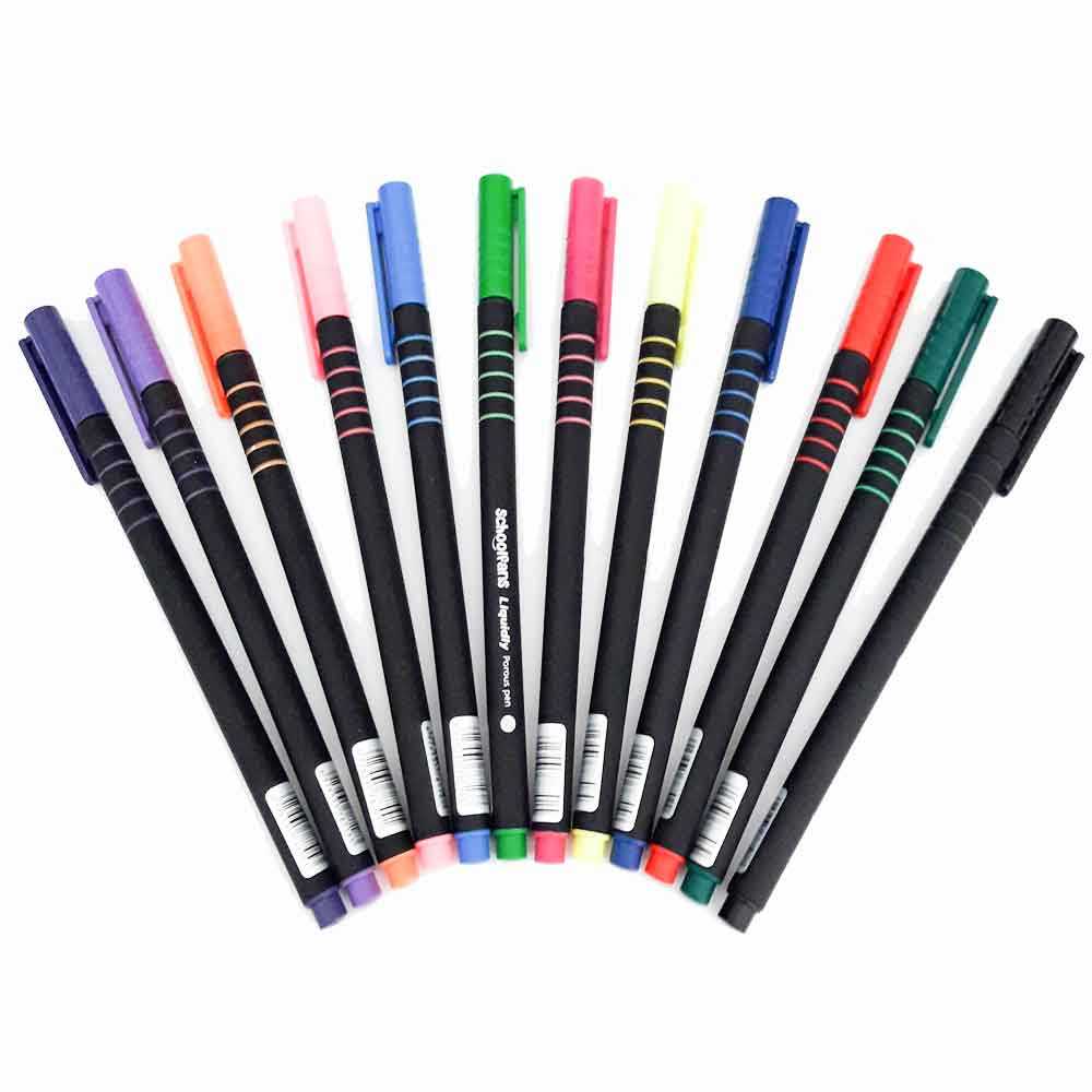روان‌نویس نوک نمدی زرد فلورسنت schoolfans 7084 0.4mm
