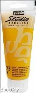 رنگ آکریلیک Pebeo 831023 100ml Medium Cadmium Yellow Hue 23