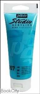 رنگ آکریلیک Pebeo 832357 100ml Iridescent Blue Green 357