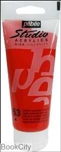 رنگ آکریلیک Pebeo 831053 100ml Dark Cadmium Red Hue 53