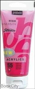 رنگ آکریلیک Pebeo 831055 100ml Azo Pink 55