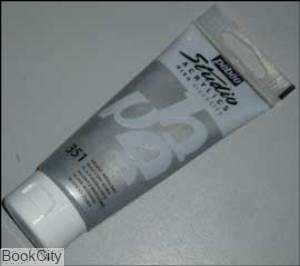 رنگ آکریلیک Pebeo 832351 100ml Iridscent Silver 351
