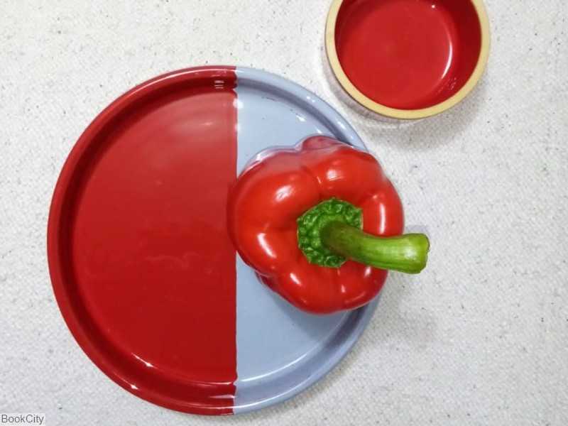 بشقاب لبه‌دار سفالچی