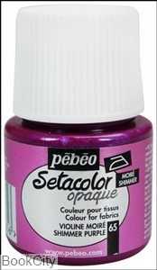 رنگ پارچه مات Pebeo 295065 45ml Shimmer Purple 65