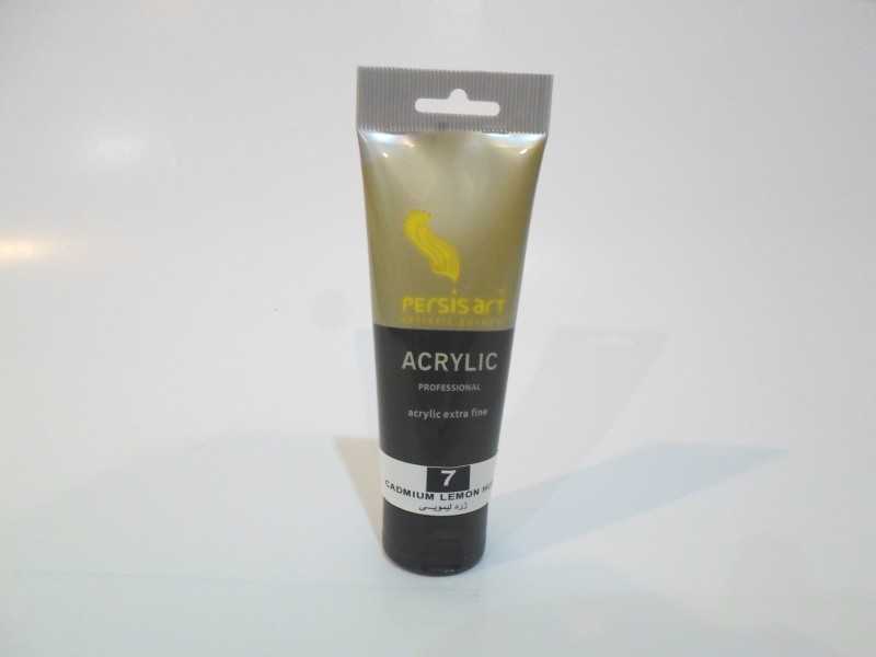 رنگ آکریلیک Persis art Cadmium Lemon Hue 7 75ml