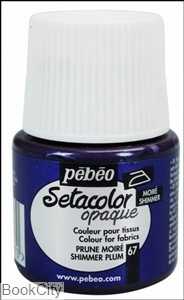 رنگ پارچه مات Pebeo 295067 45ml Shimmer Plum 67