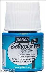 رنگ پارچه مات Pebeo 295069 45ml Shimmer Electric Blue 69