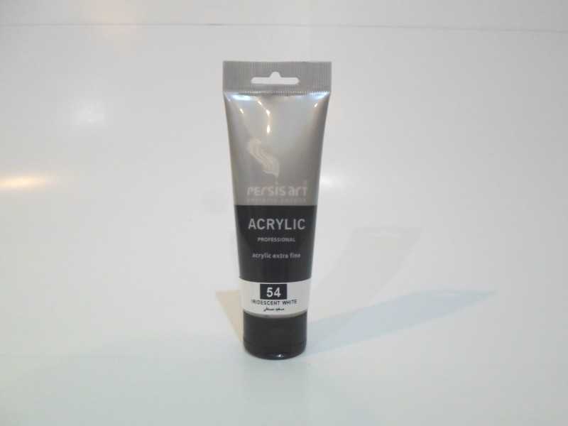 رنگ آکریلیک Persis art Iridescent White 54 75ml - 0