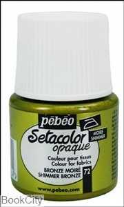 رنگ پارچه مات Pebeo 295072 45ml Shimmer Bronze 72