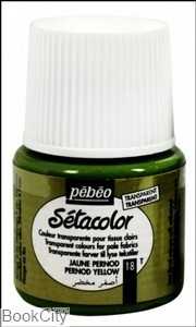 رنگ پارچه شفاف Pebeo 329018 45ml Pernold Yellow 18