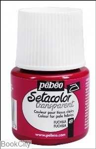 رنگ پارچه شفاف Pebeo 329049 45ml Fuchsia 49