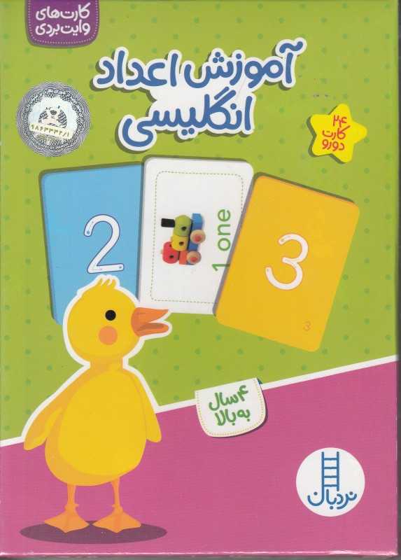 آموزش اعداد انگلیسی (24کارت دو رو) (4 سال به بالا)
