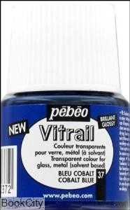 رنگ ویترای Pebeo 050037 45ml Cobalt Blue 37