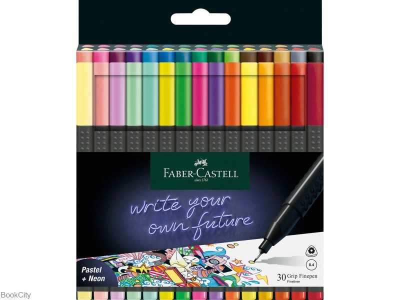 روان‌نویس 30 رنگ نوک نمدی FABER CASTELL 1516 Grip 0.4