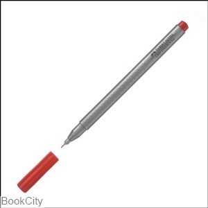 روان‌نویس قرمز روشن نوک نمدی FABER CASTELL 1516 Grip 0.4