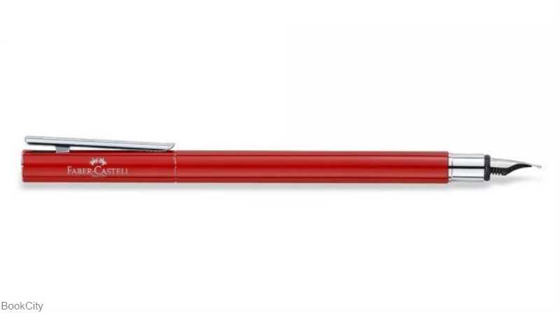 خودنویس قرمز کروم دیزاین نئو اسلیم FABER CASTELL 342600