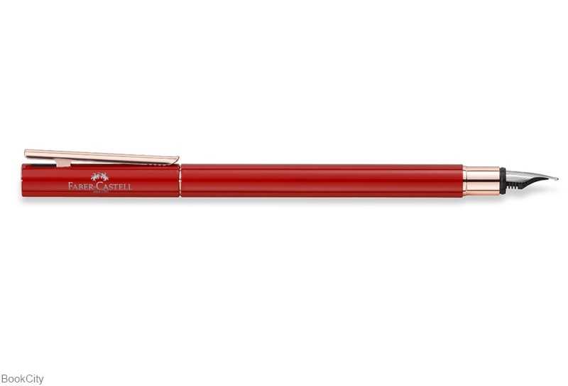 خودنویس قرمز رزگلد دیزاین نئو اسلیم FABER CASTELL 342700