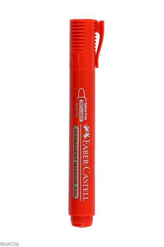 ماژیک قرمز نوک گرد FABER CASTELL 254221