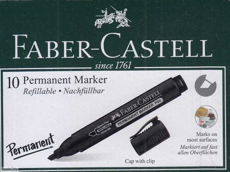 ماژیک مشکی نوک تخت FABER CASTELL 254299