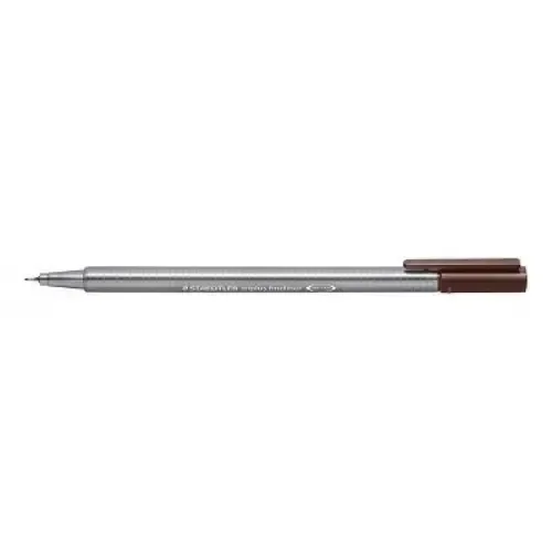 روان‌نویس نوک نمدی قهوه‌ای تیره STAEDTLER 334-77