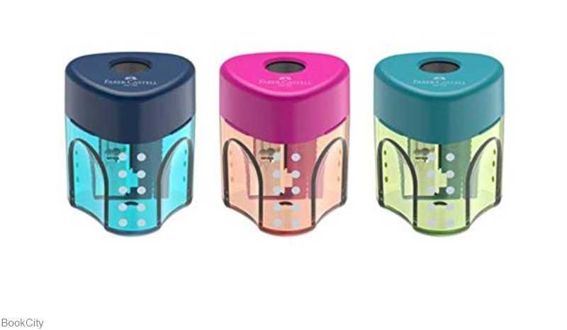 تراش تک سوراخ مخزن‌دار رنگی FABER CASTELL 183405 Grip - 0