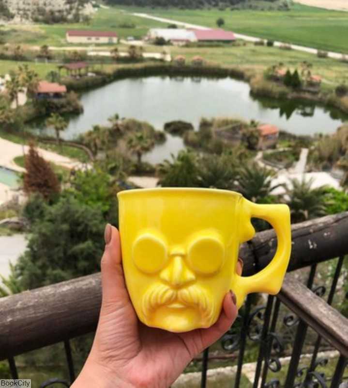 ماگ طرح صورت بزرگ موجو سرامیک