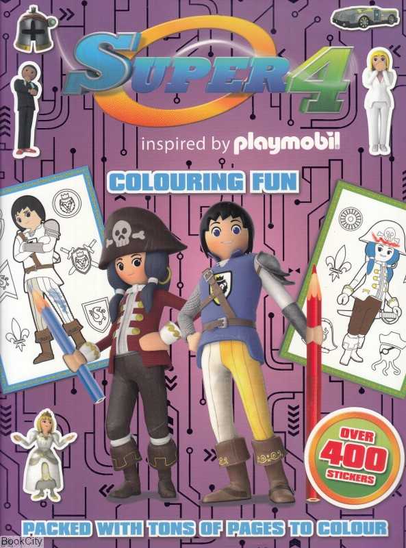 Super 4 Inspired by Playmobil Colouring Fun