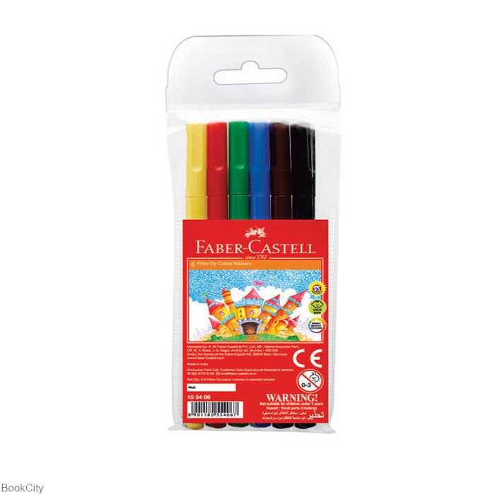 ماژیک 6 رنگ FABER CASTELL 155406